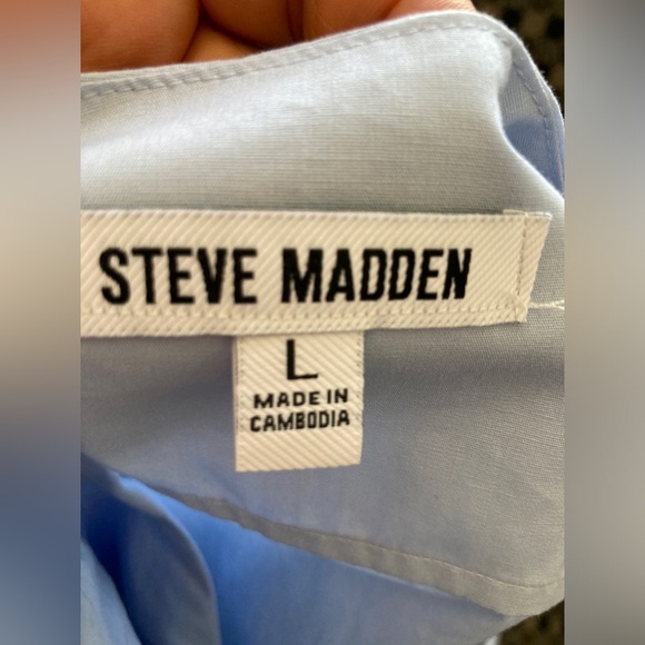STEVE MADDEN LIGHT BLUE DRESS Size Large - Picture 10 of 11